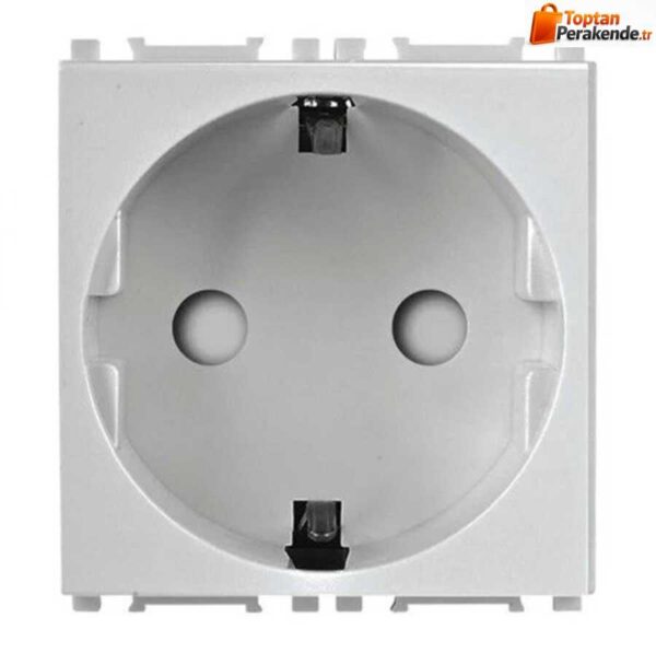 Viko Beyaz 45x45 Topraklı Priz 90800001